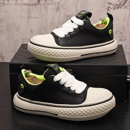 Men Shoes 2024 New Summer Casual Shoes Trend Personality Big Head Shoes Men Thick Bottom Board Shoes Fashion Shoes 1A14