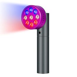 Red Light Therapy Skin Care Powerful LED Blue Wand Infrared Beauty Massager Repair 240430