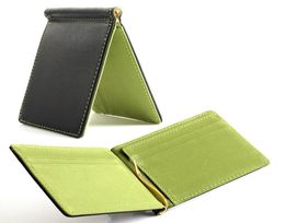 fggsfaux leather slim mens wallet money clip contract Colour simple design burnished edges1014028