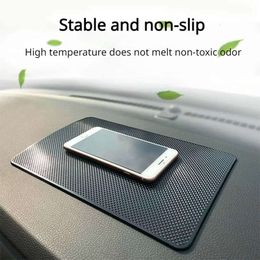 Upgrade Universal Dashboard Non Slip Grip Sticky Pad Phone Holder Anti-skid Silicone Mat Car Interior Accessories Led Tesle