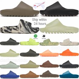 Sandals Designer Slide Slippers Slate Grey Onyx Resin Marine Bone Azure Granite Dark Flax Pure Salt Glow Green Soot Eame Orang2vdu#
