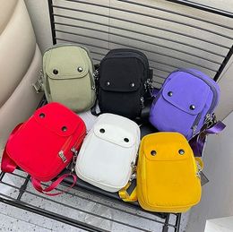 Shoulder Bag Nylon Women Men Travel Business Crossbody Bags Fashion 6 Colours Zip Multifunctional Handbags