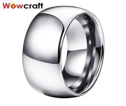 Wedding Rings 10mm Real Tungsten Carbide For Men Engagement Band Polished Shiny Domed Classic Couples Ring Comfort Fit2653923