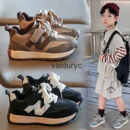 Sneakers Childrens shoes boys 2024 new childrens leather sports big children elementary school students Forrest Gump running trendy brand H240507