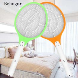 Zappers Behogar 110220V Rechargeable Electric Bug Fly Mosquito Insect Swatter Racket Zapper Killer with Isolation Mesh killer EU Plug