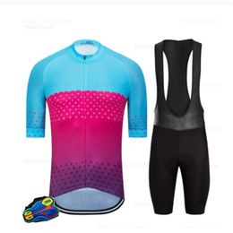 Cycling Jersey Sets Summer Short Sleeve Clothing Riding Sports Breathable Bib Shorts Bike Suits Wear Clothes 240426