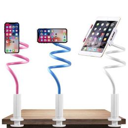 Cell Phone Mounts Holders Desk Phone Holder Universal Lazy Holder Tablet Stand Flexible Desktop Bed Mount Holder 75cm Bracket Support for iPhone