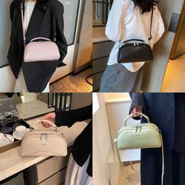 Bags Ladies Boston Light Luxury Texture Bag for Women's Versatile Handheld Niche Pillow Fashionable One Shoulder Crossbody