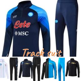 22 23 Napoli TrackSuit soccer jerseys kit SSC Naples AE7 D10S Hommes training suit wear Formation tuta Chandal survetement foot maillot 221E