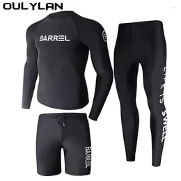 Women's Swimwear Oulylan Long Sleeve Training Suits Men Swimsuit Diving Suit Quick Drying Wetsuit Summer Sun Protection Spearfishing Swim