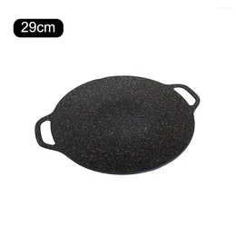 Pans Grilling Pan Non-stick Cooking Multi-purpose Induction Cooker Round For Outdoor Camping Kitchen Bakeware Household Tools