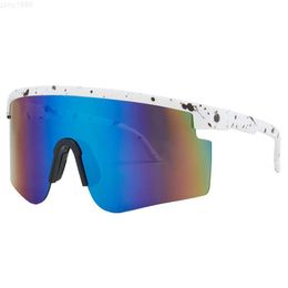 New outdoor Colourful large frame conjoined mens and womens sunglasses sports cycling sunglasses super cool sunglasses