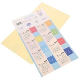 Calendar 10 Sets Calendar 2024 Full Year Index Label Sticker 4pcs/set Office Labels DIY Tabs Planner