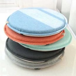 Cushion/Decorative 40cm Round Chair Cushion Anti-slip Round Sponge Solid Colour Seat Cushion Home Kitchen Bar Stool Chair Cushion Home Textile