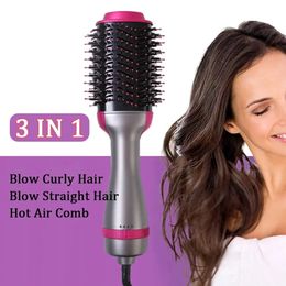 3 In 1 Air Comb Styling for Straight Curly Electric Brush Women Heating Hair Straightening 240428