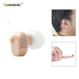 Amplifiers Mini Invisible Hearing Aids Ear Sound Amplifier Hearing Device Voice Amplifier Adjustable Tone Hearing Aid for Elderly Deaf