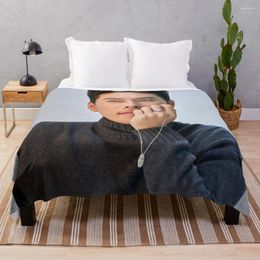 Blankets Hyun Bin Throw Blanket Soft Bed Decorative Hair Luxury