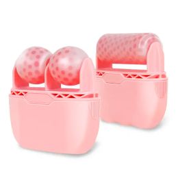Tools Ice Roller Facial Massage 2 Shape Heads Shrink Pores Cold Therapy Reusable Freezable Ice Massager Lifting Tools