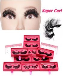 Mink Lashes Natural Curl Fluffy Dramatic False Eyelash 2025mm 100 Real Mink Hair Handmade Eyelashes Wispy Long Thick Full Volume2485299
