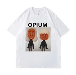 Men's T-Shirts OPIUM Ken Carson Destroy Lonely T-Shirt Funny Wii Characters Meme Graphic T Shirts Men Cartoon Print T-shirt Male Oversized Tops T240506