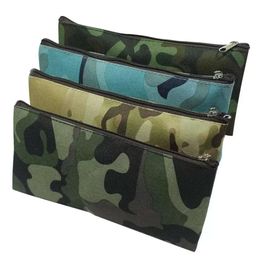 Case Canvas Portable Pencil Camouflage Wholesale Large Capacity Cosmetic Bag Multifunctional Office Stationery Storage Bags s