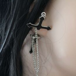 Jewellery Personalised Fashion Punk Black Cross Pendant Versatile Earrings