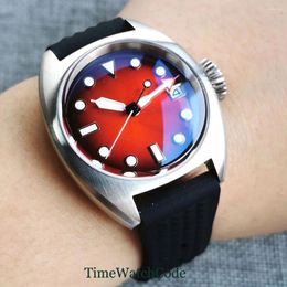 Wristwatches Tandorio 20ATM Automatic Watch For Men NH35 Movement Military 36mm 200m Water Resist Luminous Dial AR Coating Sapphire Crystal