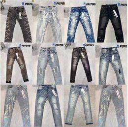 Purple Jeans Denim Trousers Mens Designer Jean Men Black Pants High-end Quality Straight Design Retro Streetwear Casual Sweatpants Designers Joggers Pant PBOV