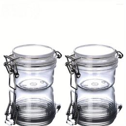 Storage Bottles 1pc Round Clear Wide-mouth Leak Proof Container Jars With Lid 4.23oz For Travel Makeup Beauty Products Face Creams Oils