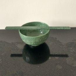 Sculptures Natural Lushan jade, Xiu jade bowls, jade chopsticks, tea cups, jade bowl ornaments, handicrafts