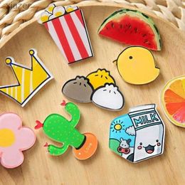 Fridge Magnets 5 pieces of fruit magnetic refrigerant magnetic education stickers cute cartoon creative powerful refrigerator (random) WX63752