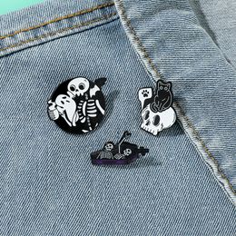 Halloween horror scary dark tarot characters enamel pin Cute Anime Movies Games Hard Enamel Pins Collect Metal Cartoon Brooch Backpack Hat Bag Collar Lapel Badges