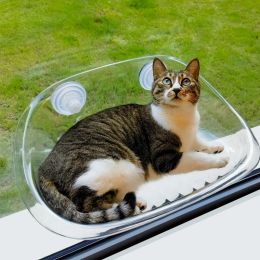 Mats Cute Tail Cat Hammock Floating Cat Nest In Summer Does Not Occupy Suction Cup Cat Climbing Frame Window Glass Hanging Sun