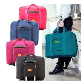 Toiletry Kits LKEEP Travel Big Large Size Nylon Foldable Waterproof Luggage Bag Storage Carry-On Duffle 42 17 35cm