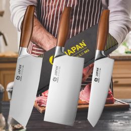 Knives Japanese Chef Knife Kitchen Knives Chop Bones Meat Cleaver Stainless Steel Kitchen Scissors Vegetable Slicing Knife BBQ