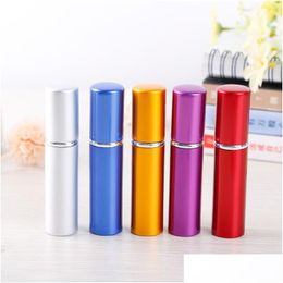 Perfume Bottle 5Ml Bright Colour Anodized Per In Separate Packs Metal Tube Rechargeable Bk Drop Delivery Health Beauty Fragrance Deodor Dhqgm