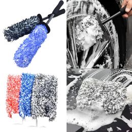 Gloves Car Wash Super Brush Microfiber Wheels Brush Gloves NonSlip Handle for Cleaning Wheel Rim Spokes Car Cleaning Tools Accessories