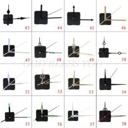 Clocks 38 Styles Quartz Clock Movement Mechanism Hands Wall Repair Tool Parts Silent Kit Set DIY Black Pointer Hot Sale Drop Ship