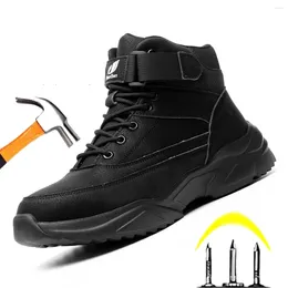 Boots Work Sneakers Men Safety Shoes Construction Puncture-proof Steel Toe Anti-Puncture Working