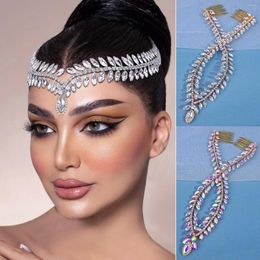 Headpieces Crystal Bridal Headdress For Women Tiara Headband Girl Headwear Hair Ornament Gift Wedding Forehead