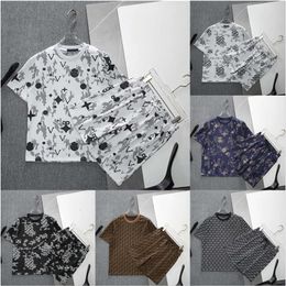 Herren 2 Peice Set T -Shirt Tracksuits Designer Neuankömmling 2024 Kurzarm T -Shirt Polo -Baumwollshorts Set übergroße lose Kleidung FZ2405071