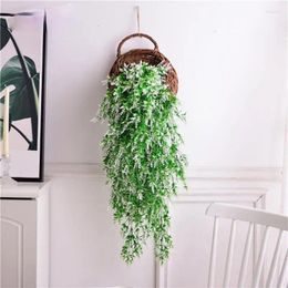 Decorative Flowers 85Cm Malt Grass Wall Hanging Artificial Flower Indoor And Outdoor Home Decoration Plant Rattan