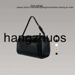 The Row About Mini Handbag Wrist Leather Suede Cylinder Penholder Box Small Square Women's Bag the row bag