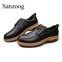 Casual Shoes Plus Big Size 50 51 52 53 54 Genuine Leather Men Outdoor Work Without Steel Cap Strong Outsoles