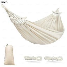 Camping hammock 1-2 person travel beach portable rest bed hanging chair furniture home garden swimming pool swing outdoor hammock 240426