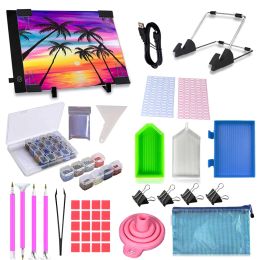 Stitch A3 Drawing Tablet Board USB Powered Dimmable LED Light Pad For Drawing,Tracing,Diamond Painting Accessories Pen Stand Tray