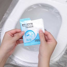 Toilet Seat Covers 50-10PCS Disposable Toilet Seat Cover Portable Waterproof Safety Toilet Seat Covers Travel Camping Hotel Bathroom Accessiories