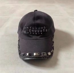 Japanese Rivet Destroyed To Make Old Cloth Tongue Hat Wide Brim Dome Baseball Cap DIY Hip Hop Street Accessories 240426