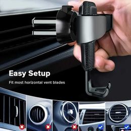 Cell Phone Mounts Holders Automobile Phone Holder Universak Air Vent Clip Mount Mobile Cell Stand Smartphone GPS Support for IPhone 13 12 Phone