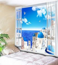 Blue Sky Ocean Home Decor Sea Wall Tapestry Living Room Bedroom Bedside Wall Carpet Hanging Blanket Table Cloth 200x150cm13216419